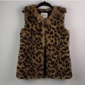 Cherokee 🐆 Print Faux Fur Vest